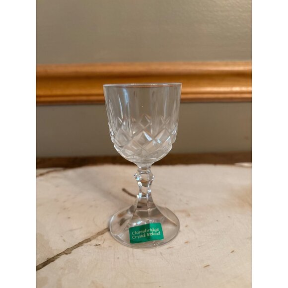 Clarenbridge Crystal Ireland Kells 4-Piece Wine Glass Goblet Set Vintage - Picture 1 of 7